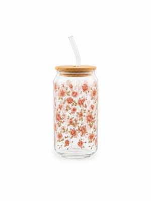 Blush Rose Glass Cup
