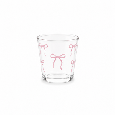 Pink Ribbon Glass