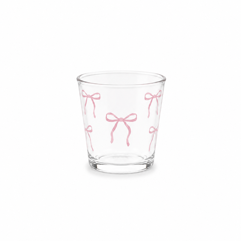 Pink Ribbon Glass